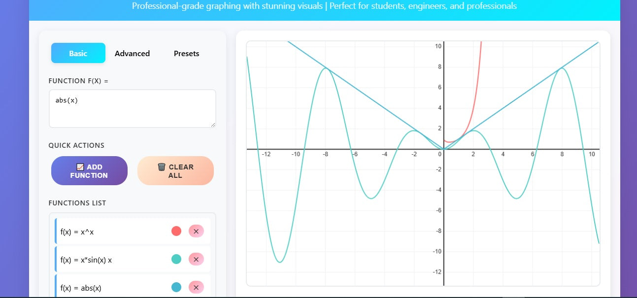 Advanced Graphing Calculator Pro(tool)